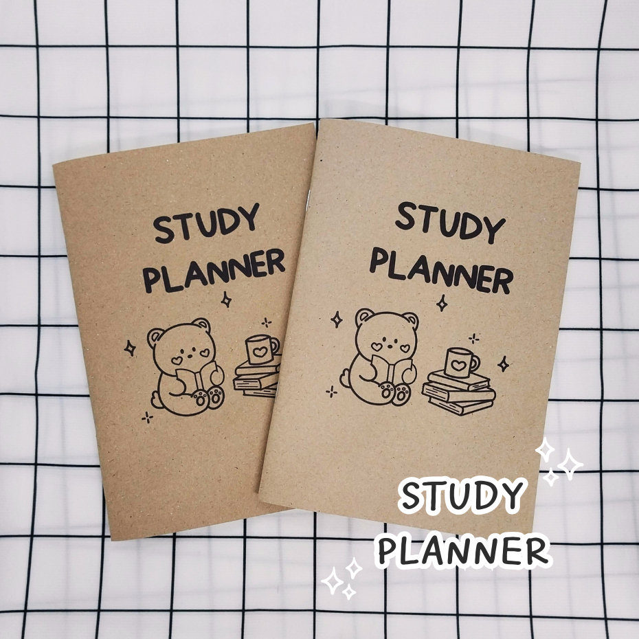สมุดวางแผนการเรียน Study Planner ขนาด A5 จำนวน 68 หน้า เขียนได้ 2 เดือน