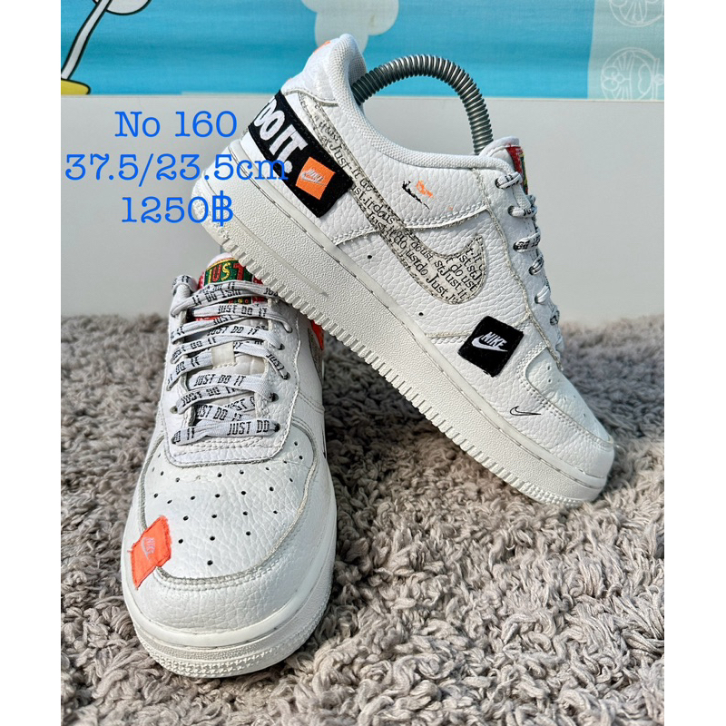 แท้มือสองสภาพใหม่ Nike Air Force 1 AF1 x JUST DO IT Size 37.5/23.5cm