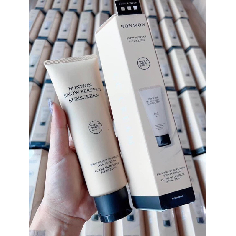BONWON SUNSCREENกันแดดบอนวอน  ขนาด 150 mL  #กันแดดบอนวอน #ซีซีบอนวอน #บีบีทาตัว #พอกผิวขาว