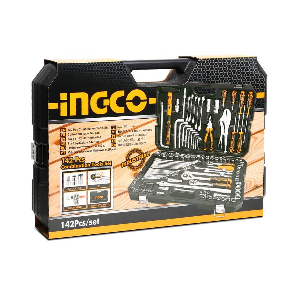 HKTHP21421 ชุดเครื่องมือช่าง 142 ชิ้น INGCO