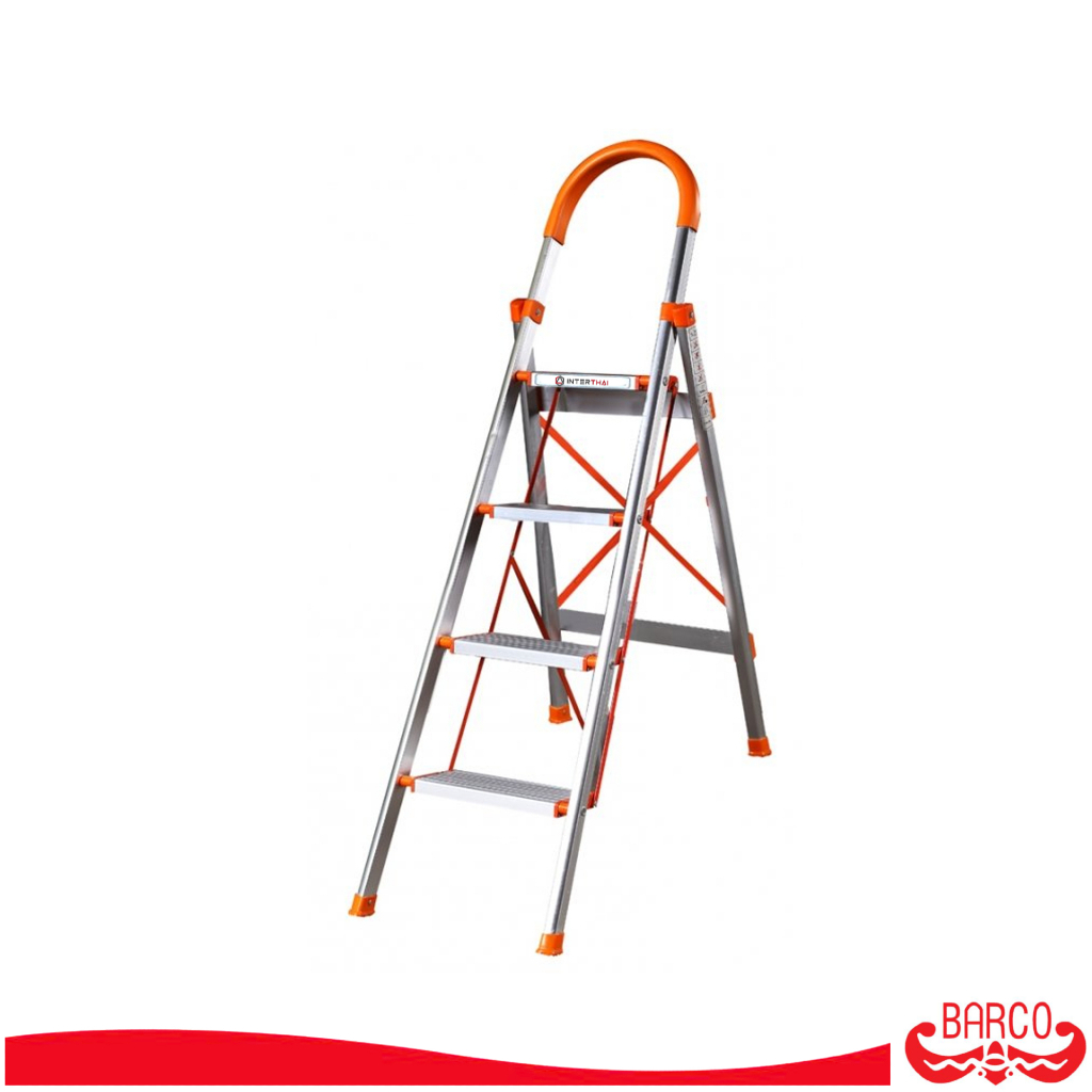 BARCO บันไดสแตนเลสมีราวจับ รุ่น 4 ขั้น 0.97 เมตร