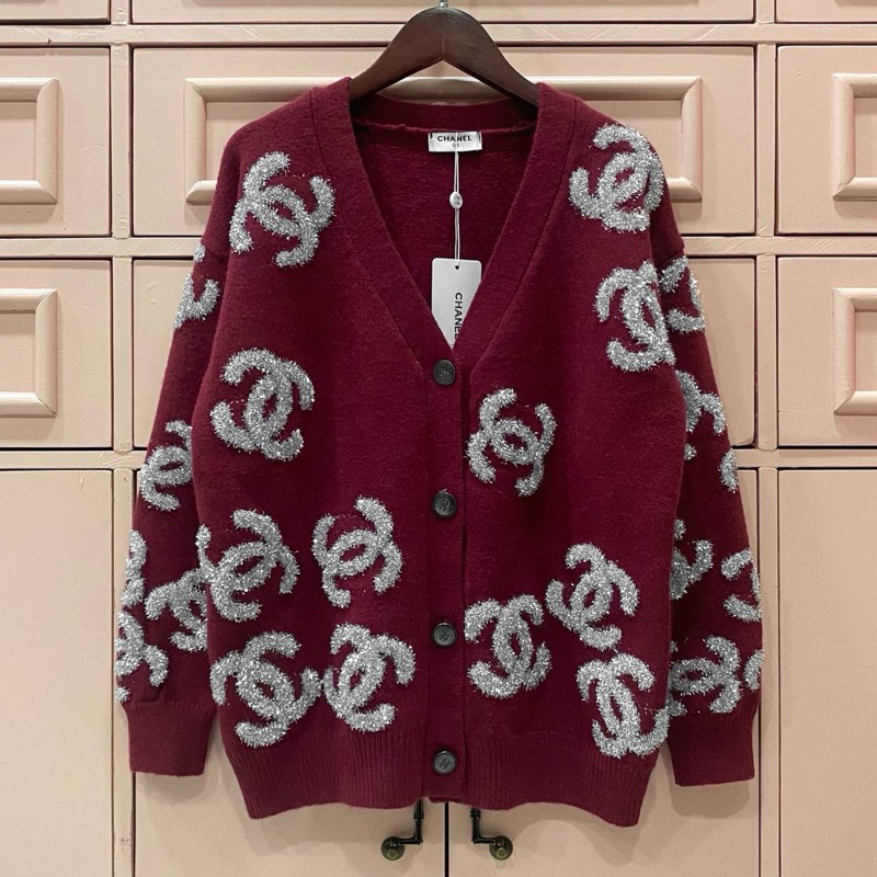 New Arrivals Chanel Cardigan ทางไลน Freeszied: อก 42-44” ยาว 24”