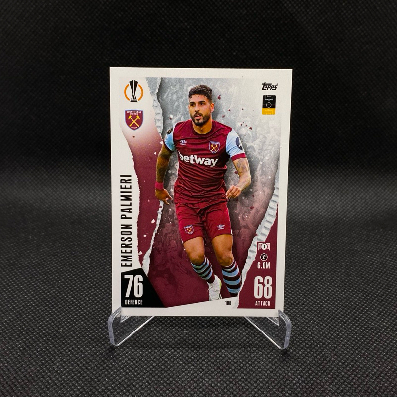 การ์ดฟุตบอล West ham united - Topps/Panini23/24