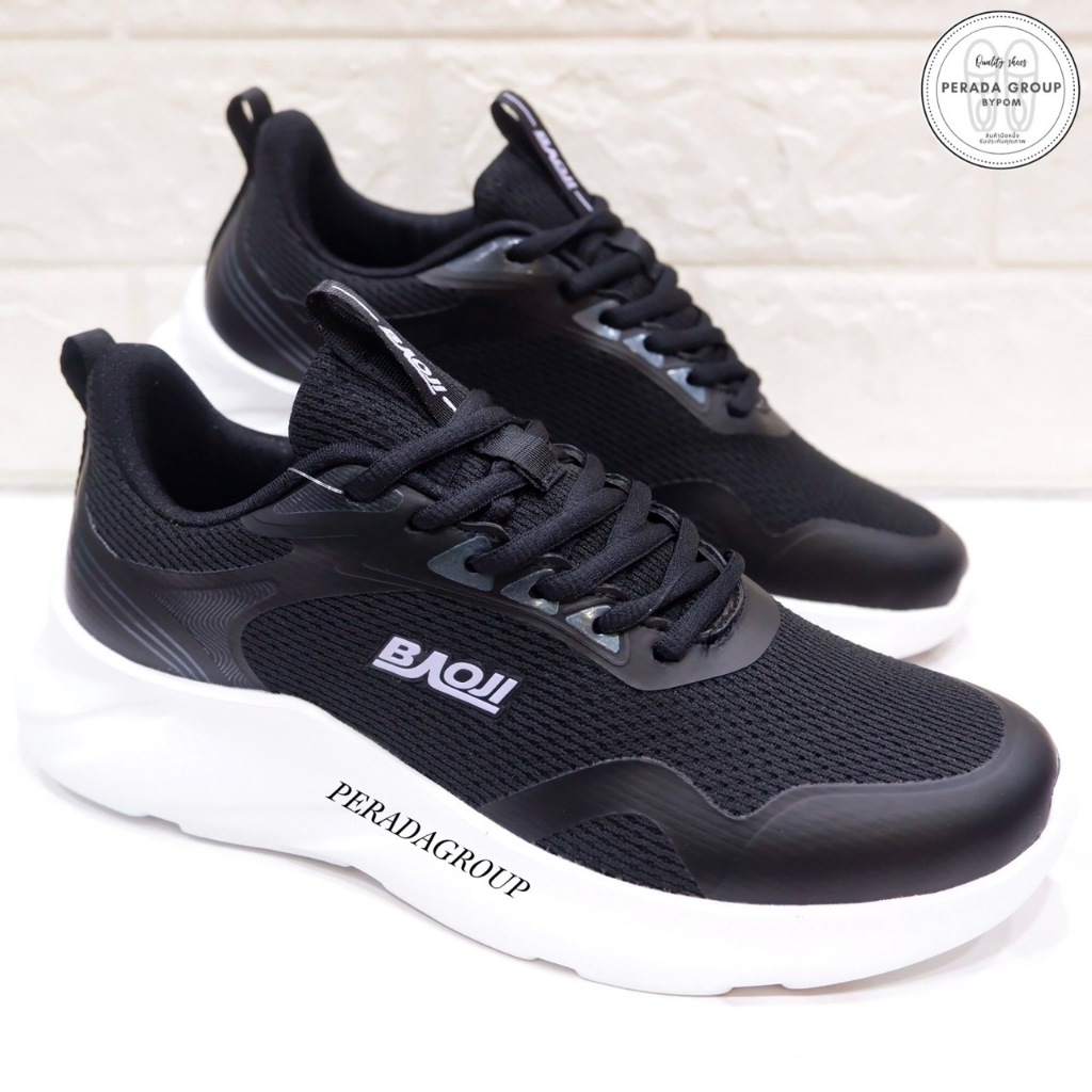 Baoji แท้💯% รองเท้าผ้าใบ พื้นสูง 4 เซน รุ่น BJW1083 ไซส์ 37-41