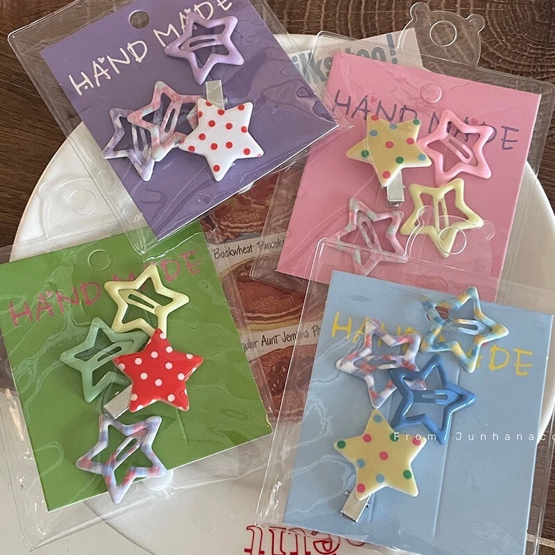 พร้อมส่ง!🇹🇭 ราคา/เซ็ต กิ๊บรูปดาว สไตล์ Y2K กิ๊บเซ็ตสุดน่ารัก หลากสี หลายโทน เกรดพรีเมียม เนื้องานเกาหลี คุณภาพดี