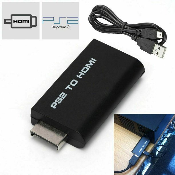 ส่งฟรี! พร้อมส่ง ตัวแปลง PS2 to HDMI Converter ช่วยให้ภาพชัดขึ้น ภาพไม่เเตกจร้า PS2 HDMI ภาพชัดขึ้นกว่าสาย PS2 เป็น HDMI