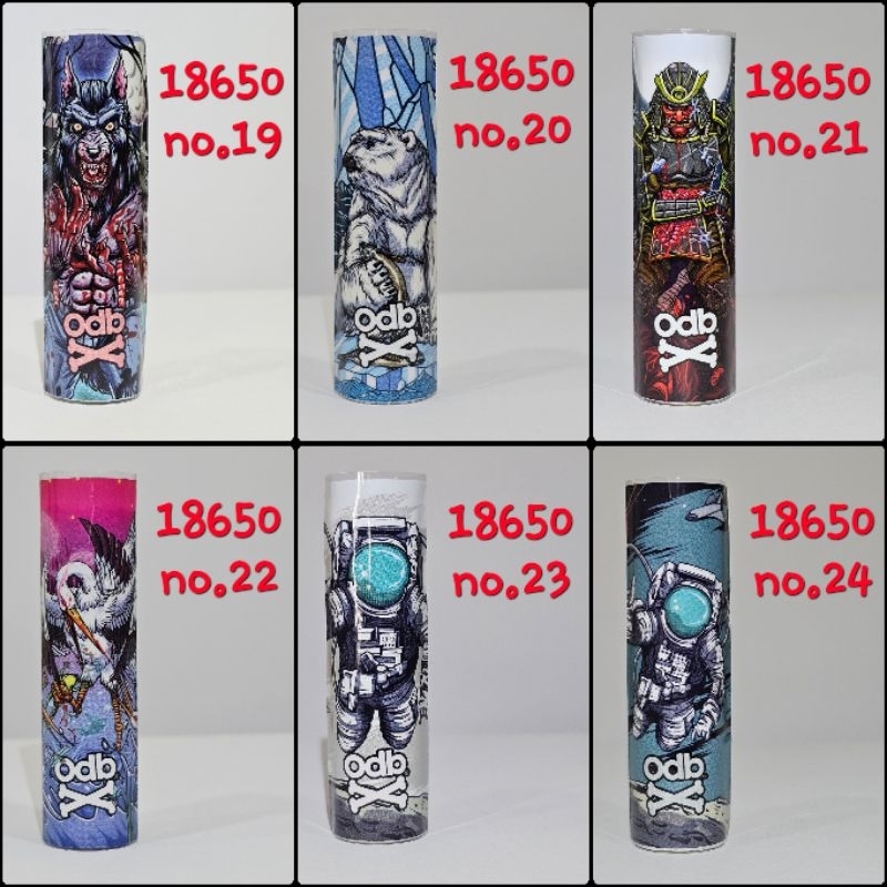 ปลอกถ่าน ซองหุ้มแบตเตอรี่ odb 18650 no.19-24 ของแท้100%