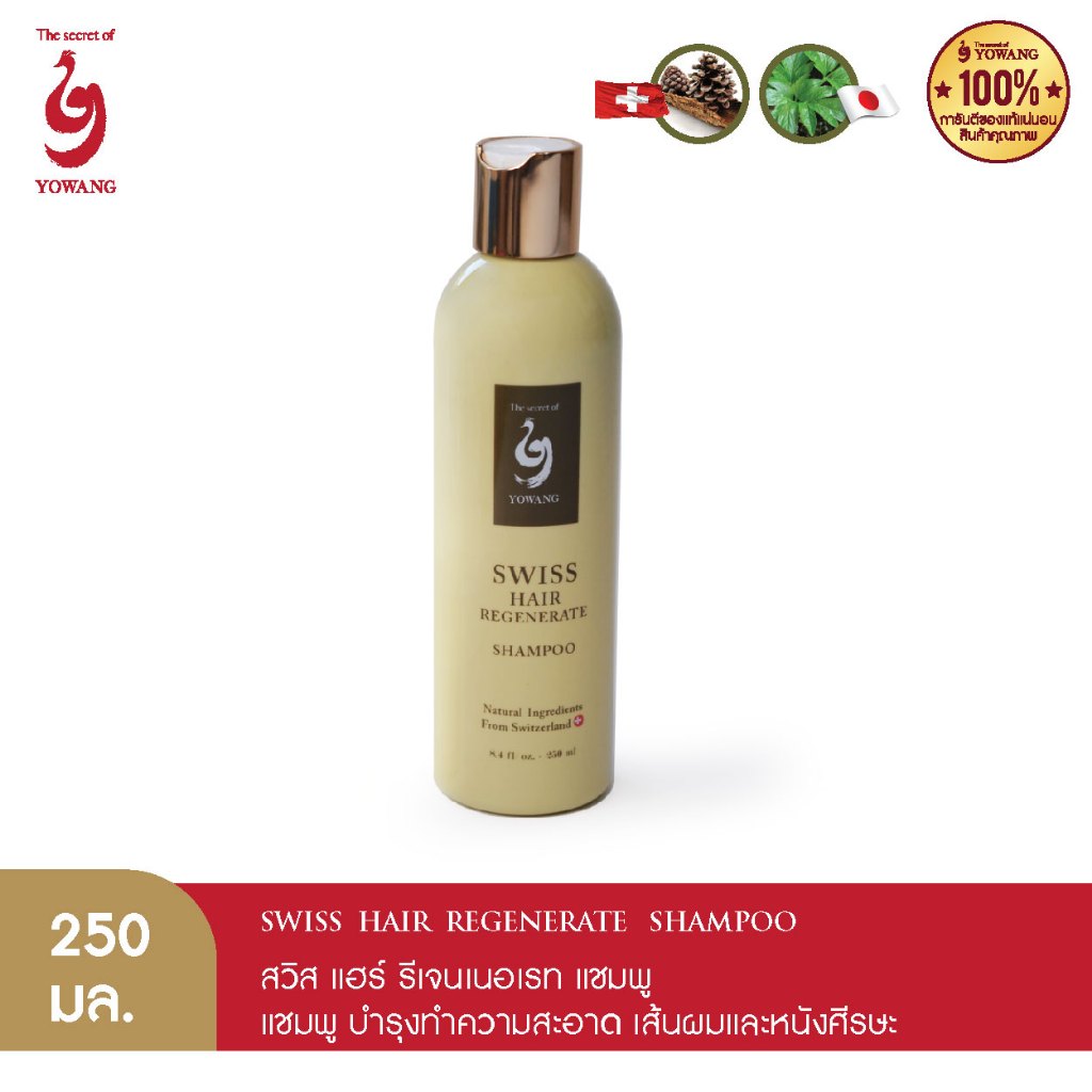 YOWANG Swiss Hair Regenerate Shampoo แชมพูลดผมขาดหลุดร่วง 250 มล.