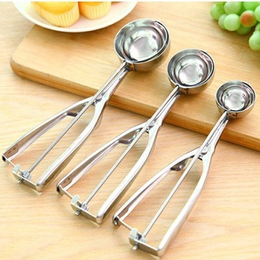 New ที่ตักไอศครีมสแตนเลส มี 3 ขนาดให้เลือกซื้อ ที่ตักไอติม ที่ขูดไอศครีม Ice Cream Scoop #C166