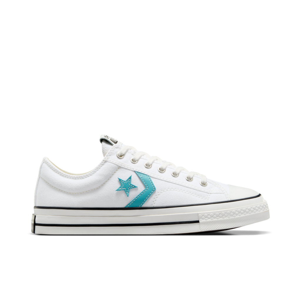 CONVERSE รองเท้าผ้าใบ รุ่น STAR PLAYER 76 SEASONAL COLOR OX WHITE/BLUE A09857CM_U4WTBL