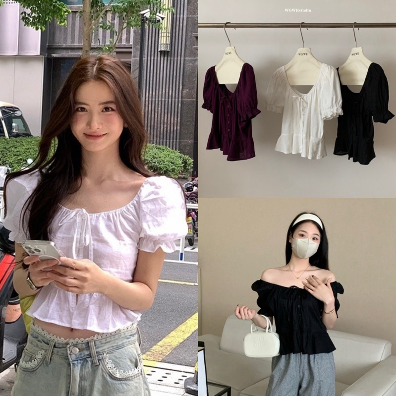 เสื้อแขนตุ๊กตาใส่เปิดไหล่รุ่น 9360 TAG:WG.WE