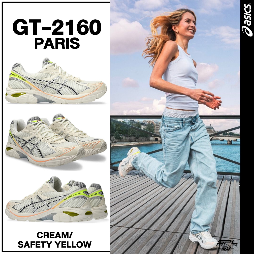 Asics รองเท้าผ้าใบ สำหรับผู้หญิง ND GT-2160 Paris Cream/Safety Yellow 1203A570.750 (4700)