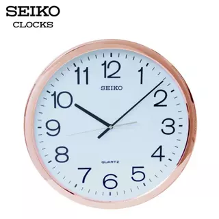 SEIKO CLOCKS นาฬิกาแขวน รุ่น PQA041F ขนาด 15.7 นิ้ว เดินเรียบ สีโรสโกลด์