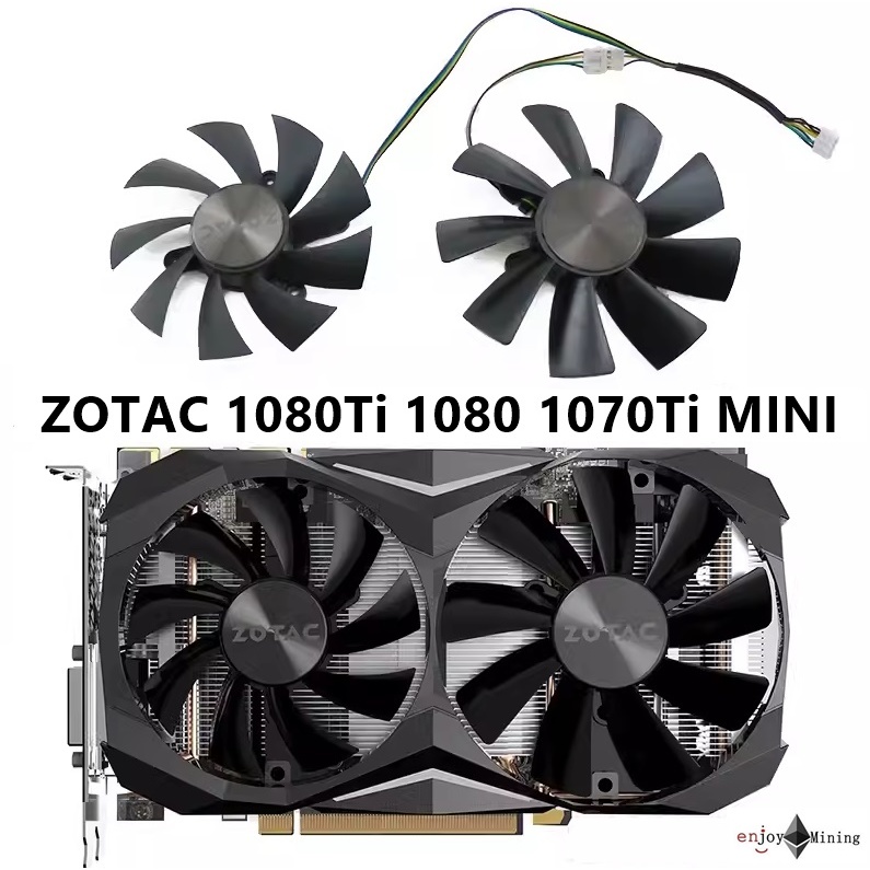 พัดลมการ์ดจอ ZOTAC 1080Ti 1080 1070Ti MINI graphics card cooling fan GA92S2H/GAA8S2U