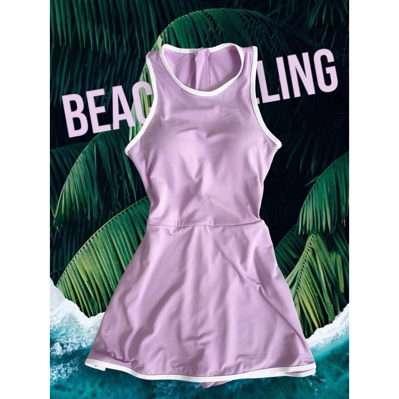 รุ่น Milinda วันพีชชุดว่ายน้ำกระโปรง มีขาสั้นด้านใน