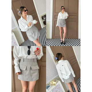 LINDA SKIRTS กระโปรงกางเกง ซิปข้าง งานตัด THESUNCO