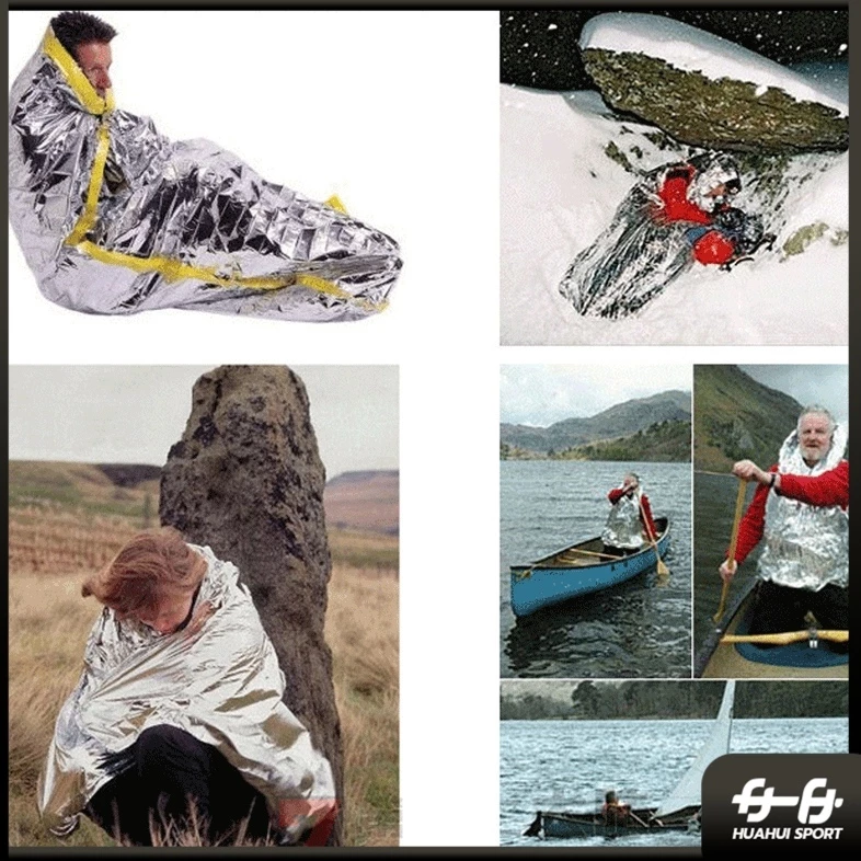 ผ้าห่มฉุกเฉิน HUAHUI SPORT แผ่นสะท้อนแสงกันน้ำ 130x210 ซม thumbnail 7