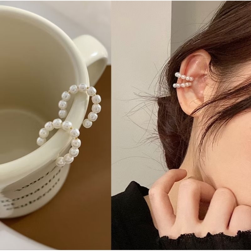 ○○ ต่างหูหนีบไข่มุก • Pearl Ear cuff