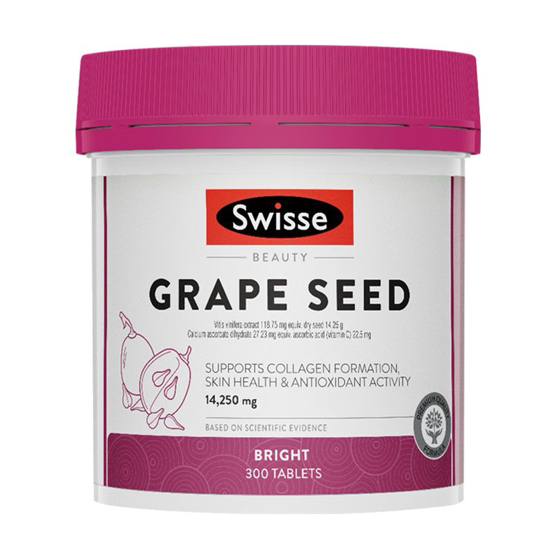 วิตามิน Swisse Grape Seed 300เม็ด ช่วยเสริมสร้างคอลลาเจน