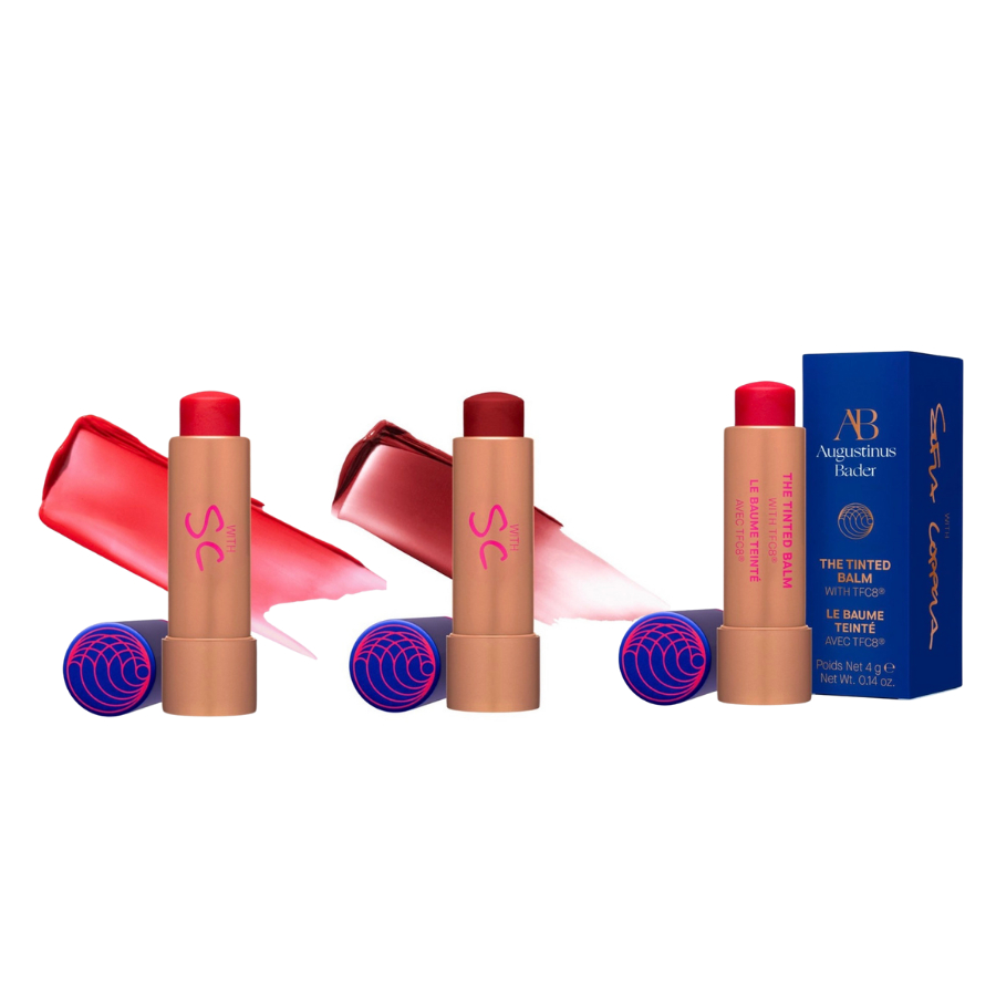 เหลือ 1,215 ฿ โค้ด [เก็บโค้ดหน้าร้าน]  🟩 รอสินค้า 3 วัน  AUGUSTINUS BADER The Tinted Lip Balm ป้ายไท