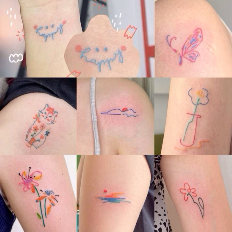 Tattoo แทททูสี 10.5x12cm. พร้อมส่งใน🇹🇭