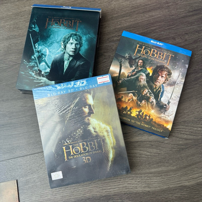 Bluray แท้ The Hobbit 1-3 ภาค มีเสียงไทย รวม 7 Disc Part 1 กล่องเหล็ก มีของแถม แผ่นที่ ฟิล์มจำลอง โป