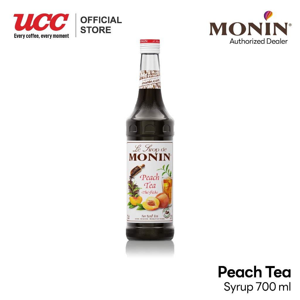 MONIN Peach Tea Syrup น้ำเชื่อมกลิ่นชาพีช 700ml.