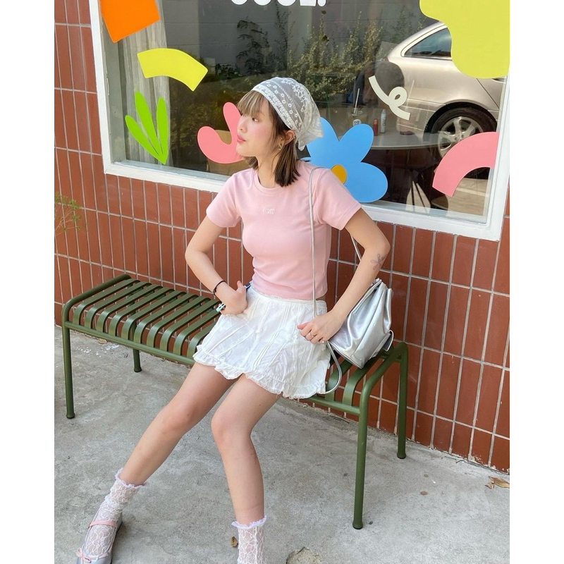 Geschwisters"GWT Baby tee" สีชมพู