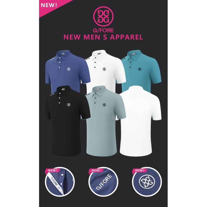 เสื้อแขนสั้นกอล์ฟชาย Premium Golf Shirts New Arrivals, Premium  Men's Golf Shirts  New Collections!!