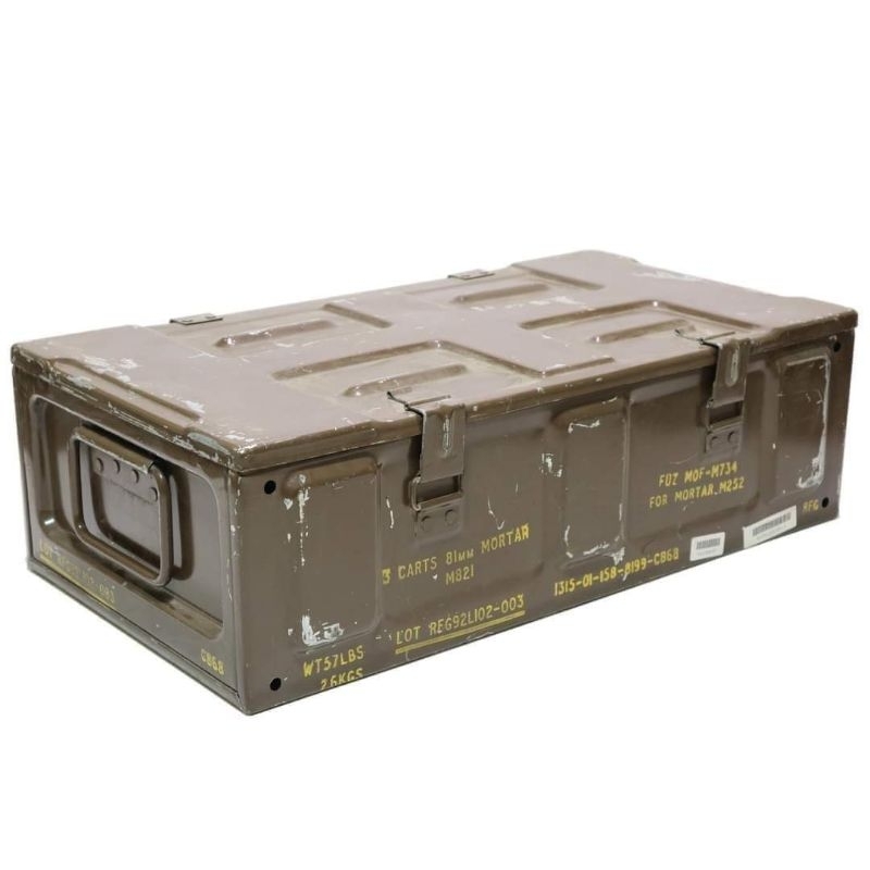 US Army Surplus M821 Ammo Box for 81mm Mortar Rounds