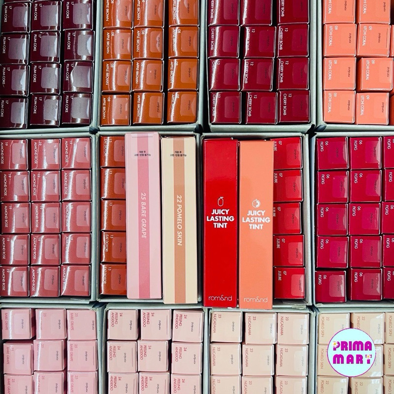 ของแท้ สีใหม่ Rom&nd Juicy Lasting Tint