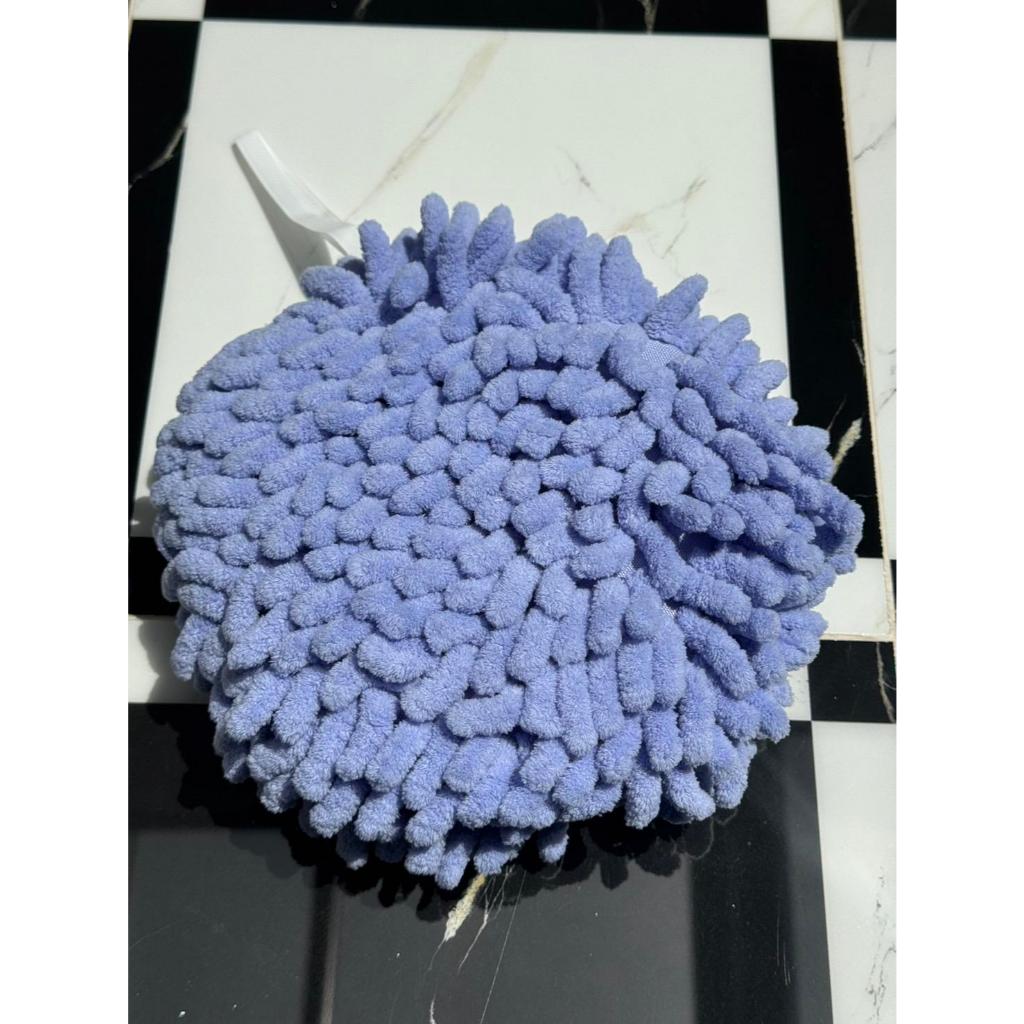 KJR - ผ้าเช็ดมือ POM POM ขนาด 8x8 นิ้ว หนา 1.5 นิ้ว  ซับน้ำได้ดี มือแห้งใน 3 วินาที ( มีทั้งหมด 5 สี ) (เลือกได้)