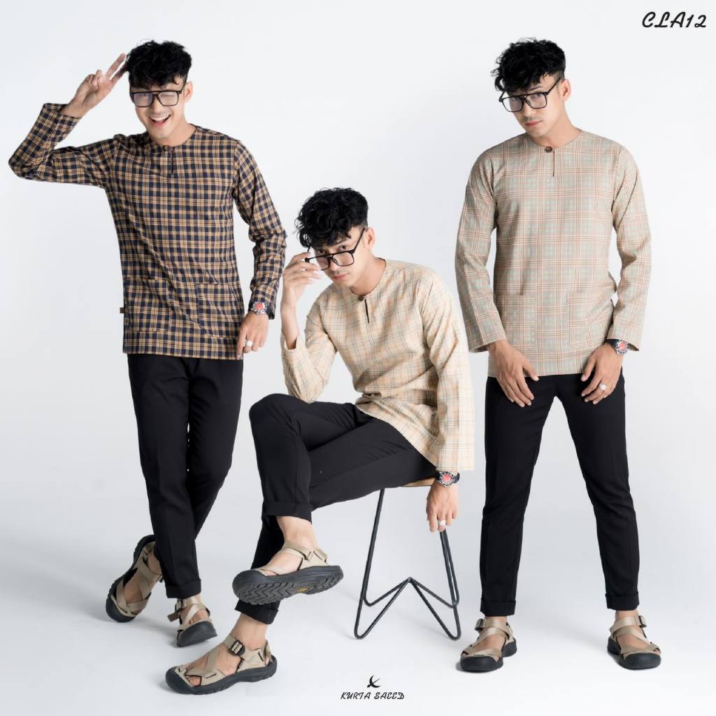 Kurta Classiq 12 (ลายสก็อต) - Elrah Exclusive