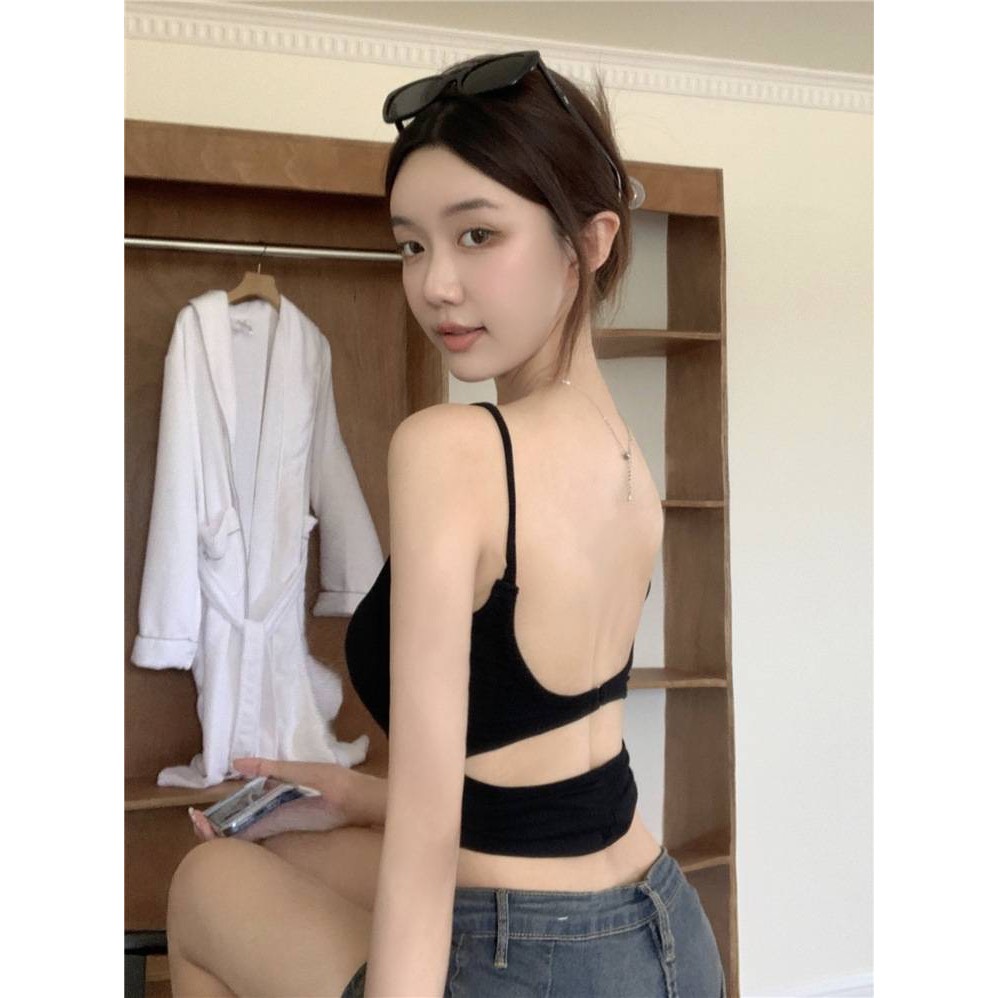 PB-830 เสื้อสายเดี่ยวมีฟองน้ำในตัว เว้าหลังล่าง