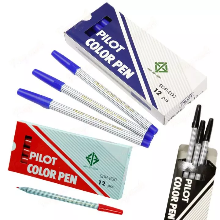 PILOT ปากกาเมจิก เคมี ปากกาปลายแหลม รุ่น SDR-200 (12 แท่ง / ยกกล่อง)