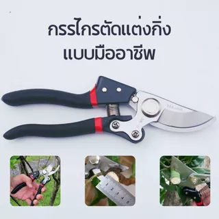 [ซื้อ2แถม1] กรรไกรตัดแต่งกิ่งไม้จากญี่ปุ่น ขนาด 8 นิ้ว เหล็ก SK-5 Japan