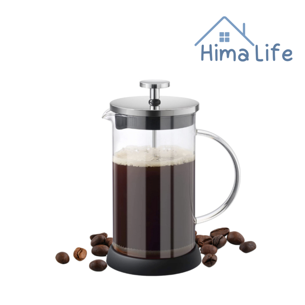 เหยือกชงกาแฟสด ถ้วยตีฟองนม ชงชาได้ ผลิตจากแก้ว ขนาด 350/600/800/1000 ML Hima Life