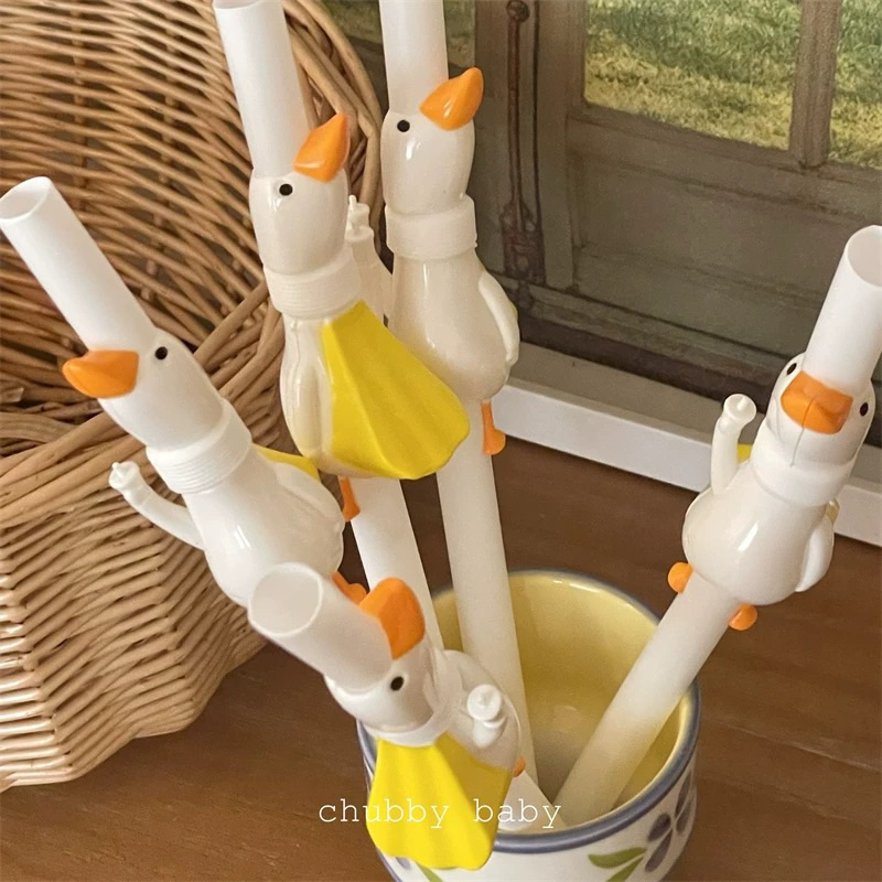 พร้อมส่ง🧋PP หลอด Milk Tea หลอดดูดน้ำ หลอดชานม แถมแปรงทำความสะอาด หลอดใช้ซ้ำได้ Milk tea straw 60021