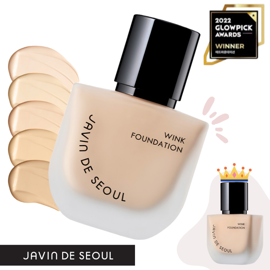 ( พร้อมส่ง) JAVIN DE SEOUL Wink Foundation SPF50+ PA+++ 30g รองพื้น จาวิน เนื้อเชียร์ กึ่งแมตต์