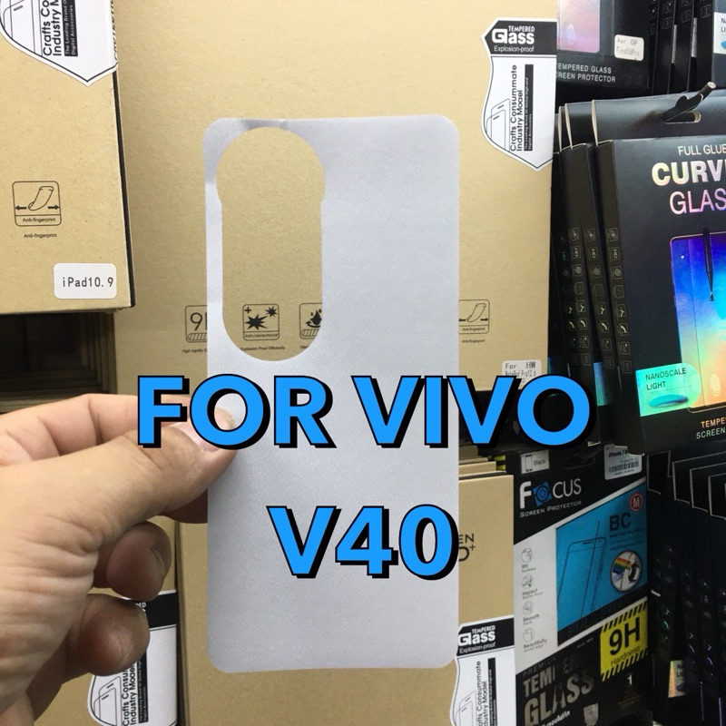ฟิล์มหลังกันรอยลายเคฟล่า รุ่นVIVO V40(5G)/V40Pro !ตรงรุ่น! เคฟล่ากันรอยขีดข่วน ป้องกันหลังเครื่อง สินค้าพร้อมส่งในไทย