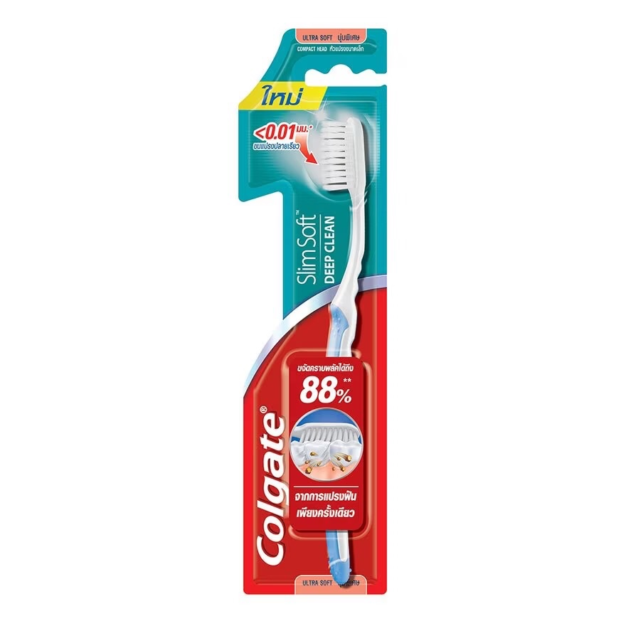 คละสี | Colgate คอลเกตแปรงสีฟันสลิมซอฟดีพคลีน