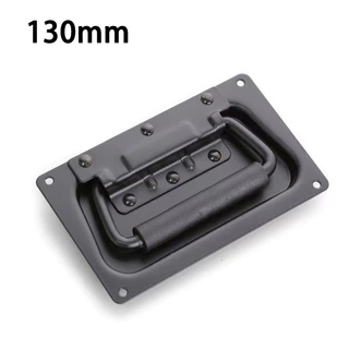 มือจับตู้ลำโพงสปริงเปลือยดำ แบบพับได้ ขนาด 100mm 130mm 160mm ตู้ลำโพงDIY