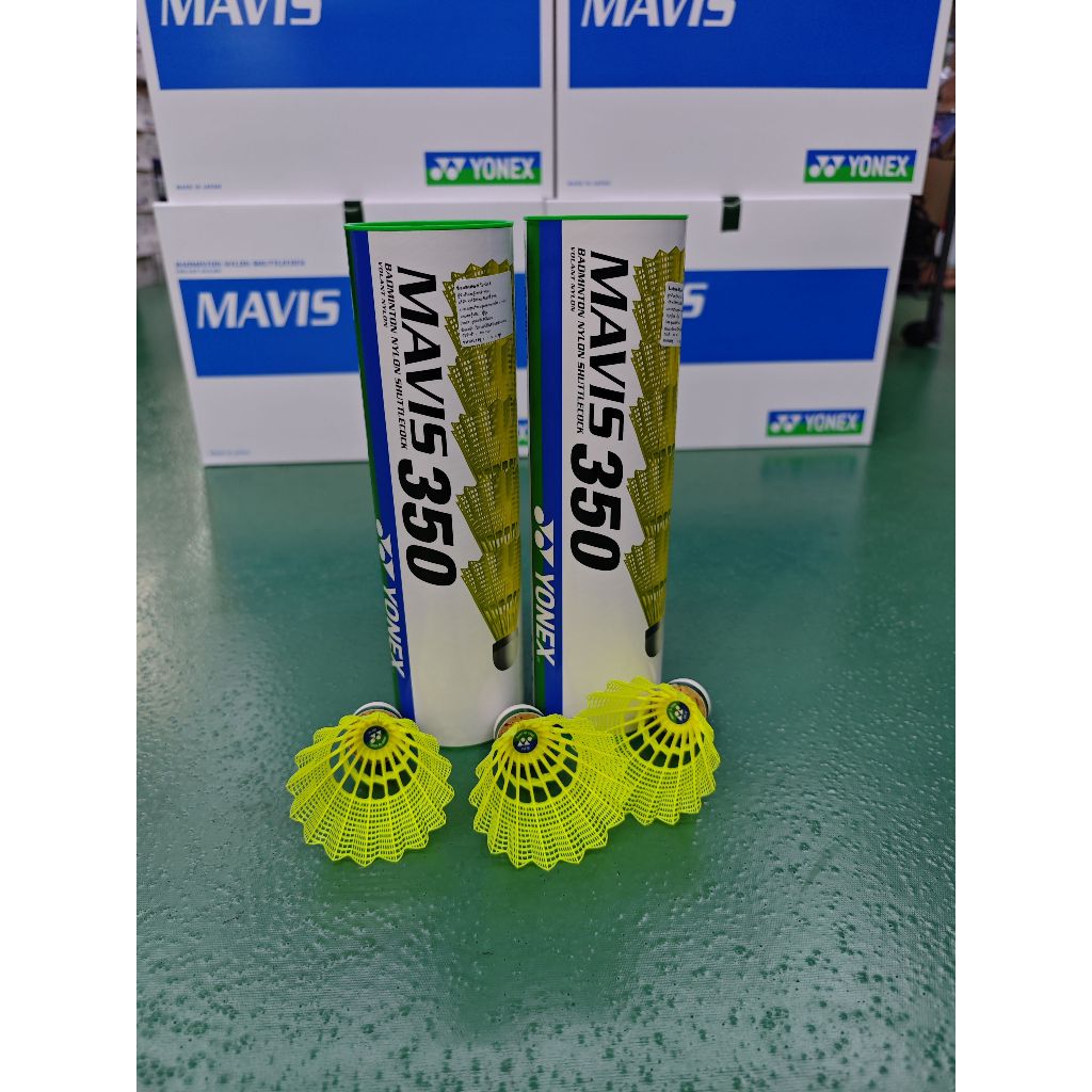 ลูกแบด YONEX รุ่น MAVIS 350 (Speed - Slow) เหมาะกับอุณหภูมิเมืองไทย แท้ 100% (แพ็ค 6 ลูก)