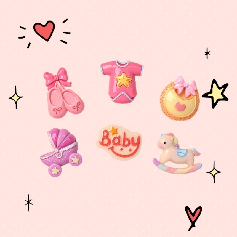 เรซิ่น เบบี้ สำหรับตกแต่งโทรศัพท์ ตกแต่งเคสโทรศัพท์มือถือ พวงกุญแจ ตกแต่งDiyงานต่างๆ
