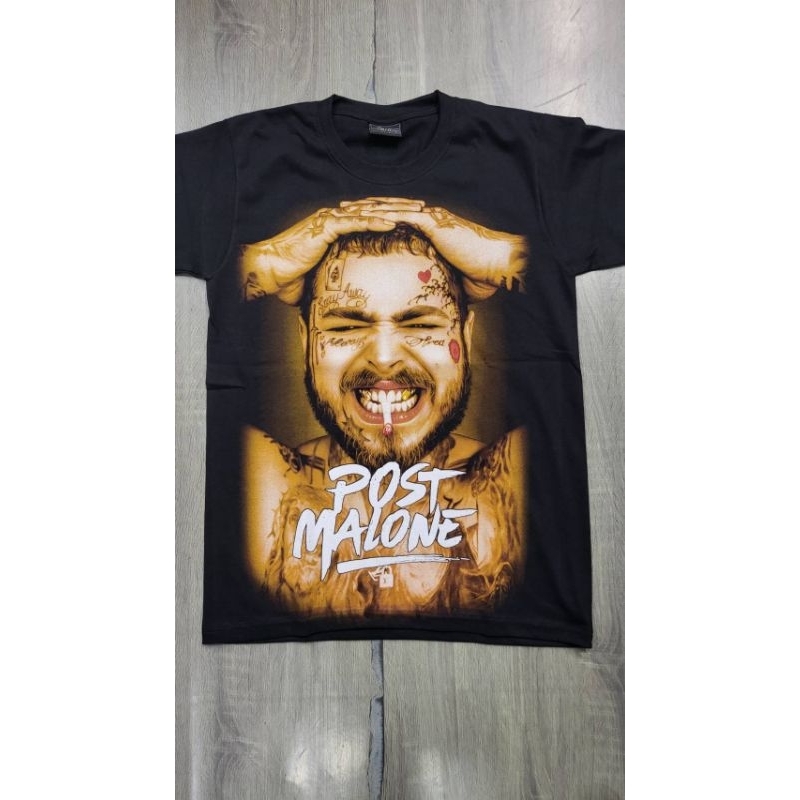 เสื้อยืดพิมพ์ลายหน้าหลังวงพอสซี่ผ้าคัสตอล100%