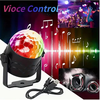 🔥ไฟดิสโก้ Disco Light ไฟเทค ไฟปาร์ตี้ ตามจังหวะ LED Party Light พร้อมรีโมท การควบคุมเสียง LED Party Light with Remote🔥