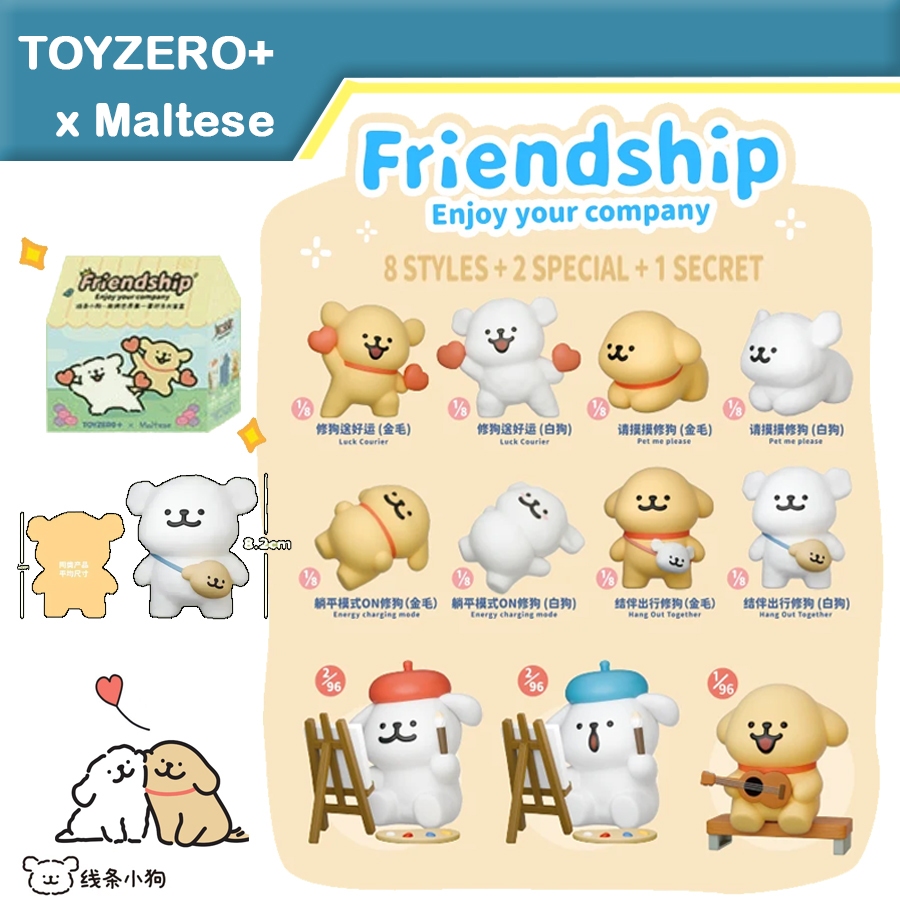 (พร้อมส่ง) กล่องสุ่ม มอลทีส TOYZERO+ x Maltese Friendship Enjoy Your Company ของแท้