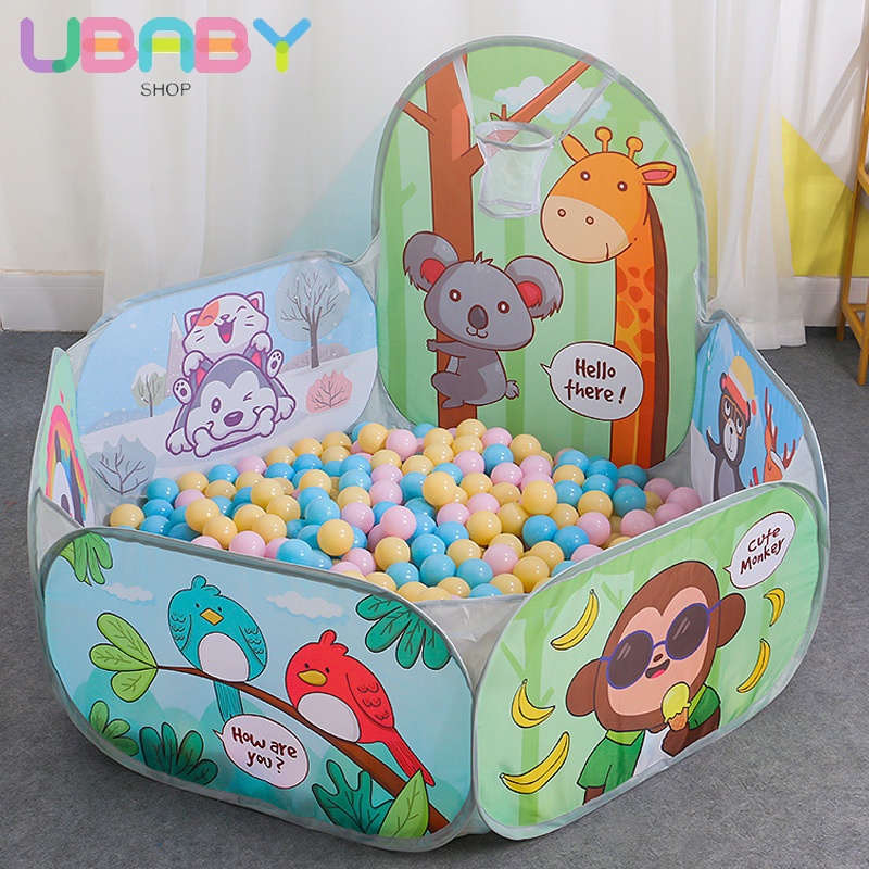 บ่อบอล เต้นท์เด็ก บ้านบอล ของเล่นเด็ก 6 เดือน บ่อบอล ของเล่นเด็กอนุบาล 120*75CM