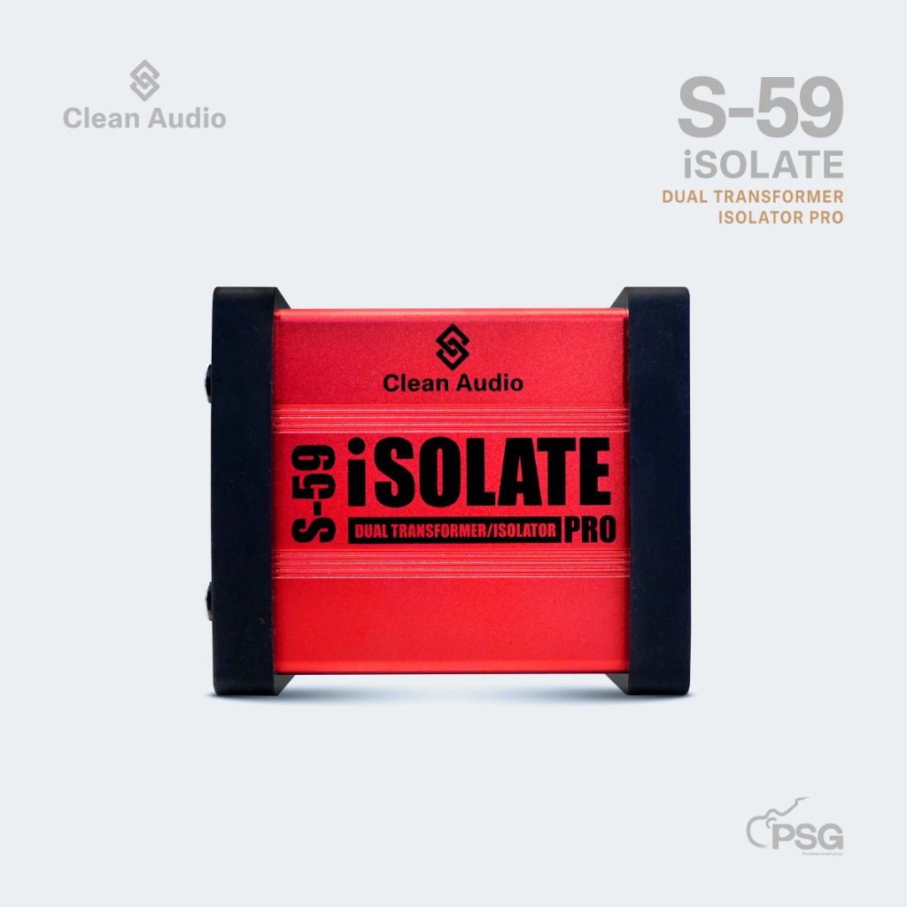 CLEAN AUDIO S-59 ISOLATE DUAL TRANSFORMER ISOLATOR PRO ตัวป้องกันไฟย้อน เข้า mixer