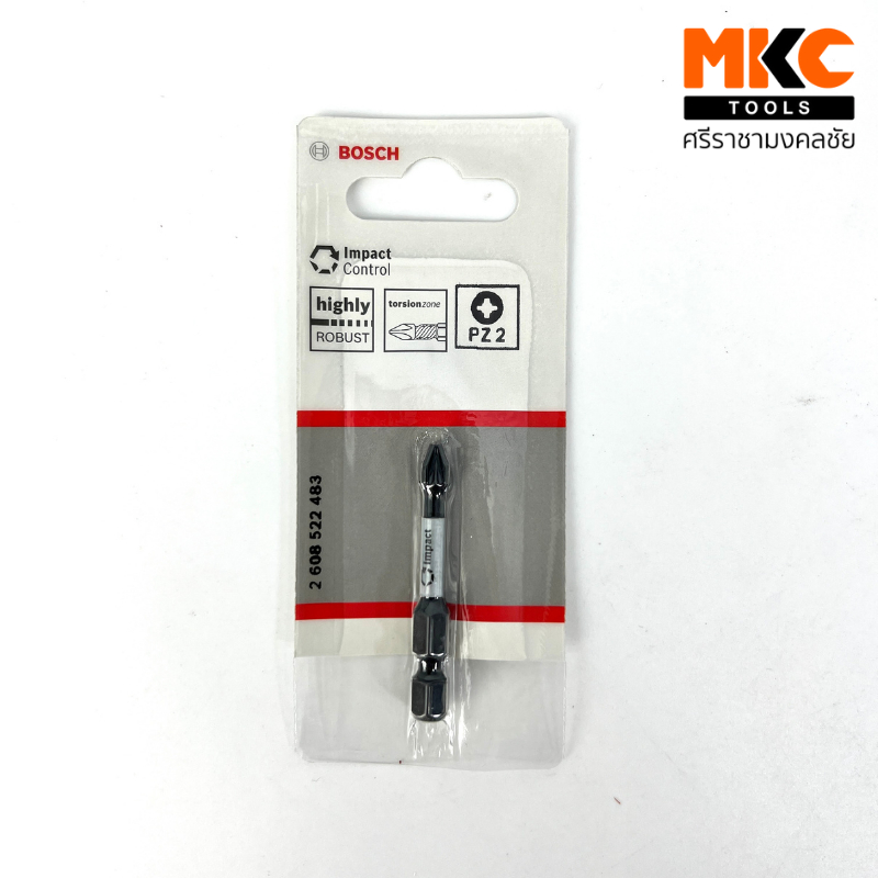 ดอกไขควงแฉก PZ2 Impact Control Power Bit สีดำ 2608522483 BOSCH
